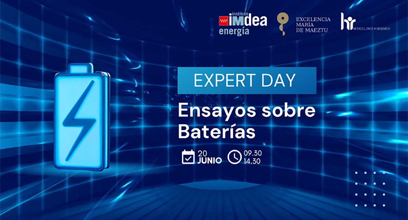 MASTER BATTERY seleccionada como ponente para el EXPERT DAY “Ensayos sobre Baterías” organizado por el Instituto IMDEA Energía