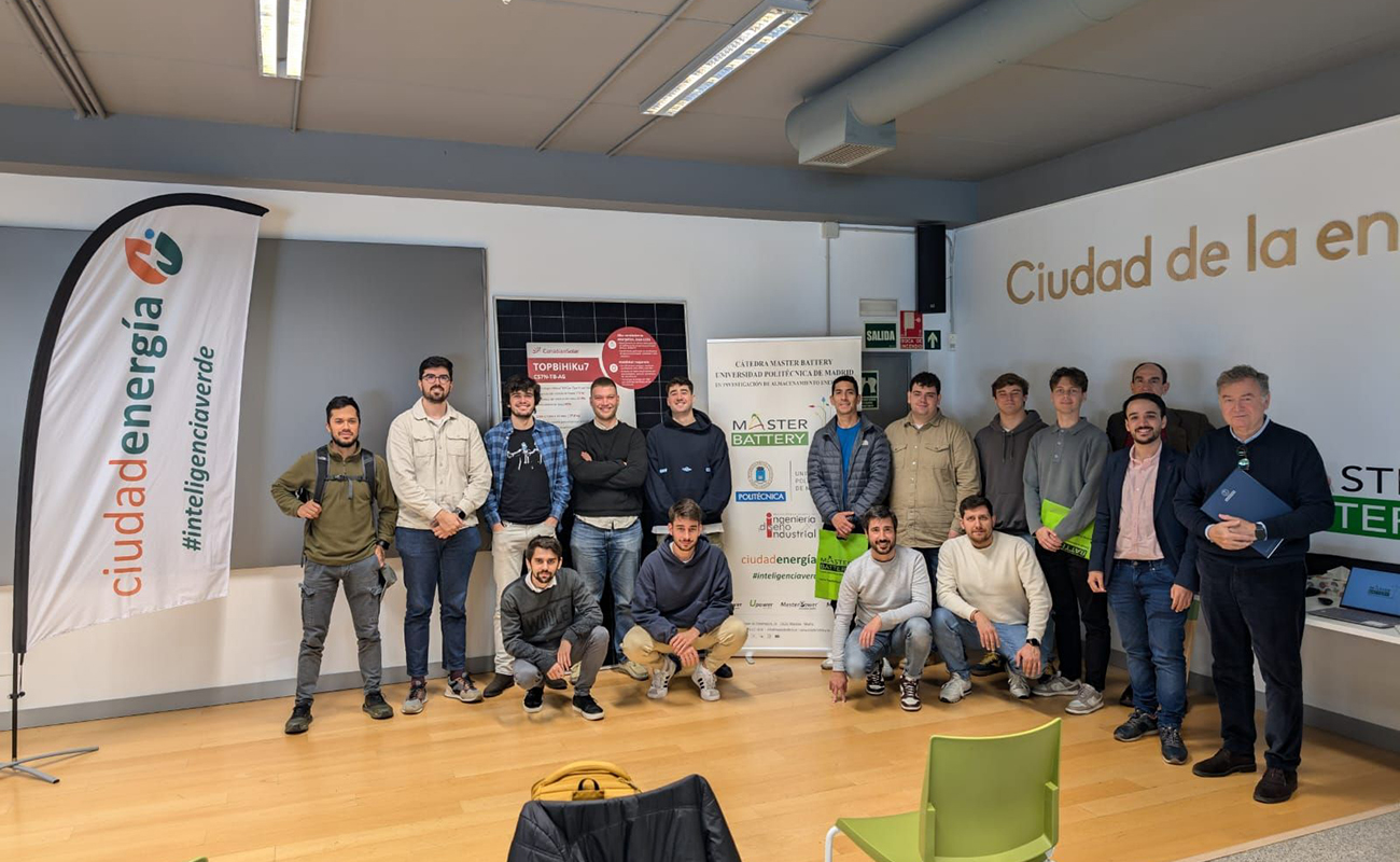 El Máster ERMA de la Universidad Politécnica de Madrid visita Ciudadenergía en una actividad organizada por la Cátedra Master Battery